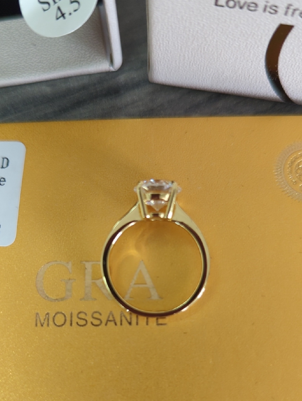 2.0 Ct Moissanite Ring Size 4.5 - Picture 8 of 9